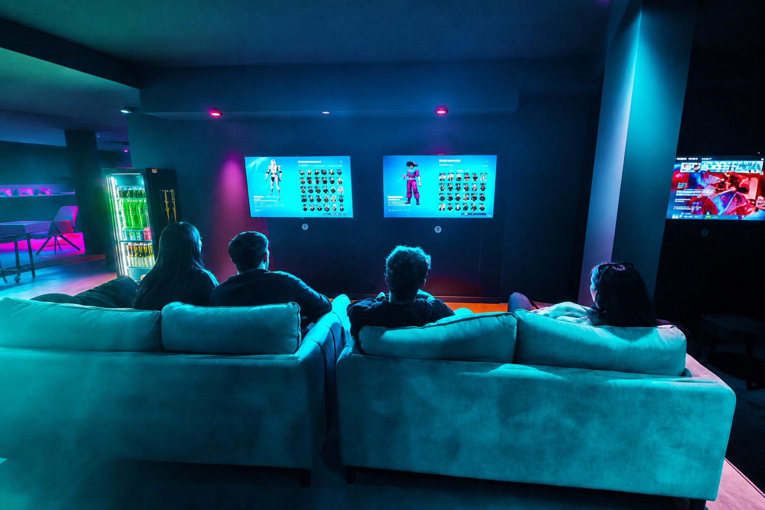 Jeux de console dans le salon de CTRL Hub