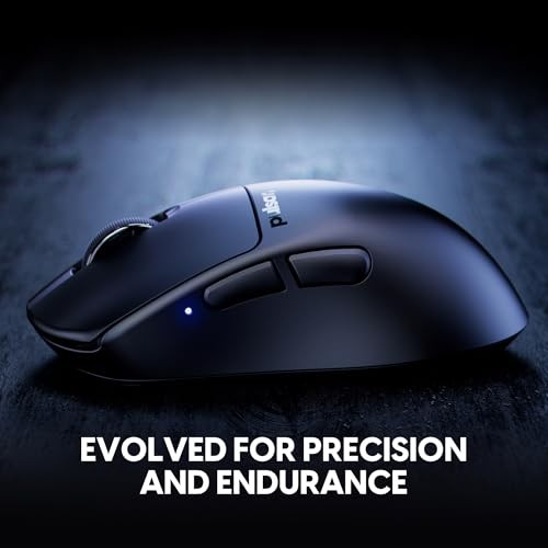 Pulsar Gaming Gears X3 Wireless Gaming Mouse, Ultra Lightweight (1.94 Oz/55g), Hybrid Ergonomic, Optical Switch, 32000 DPI, 750 IPS, XS-1 Sensor, 8k C