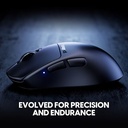Pulsar Gaming Gears X3 Wireless Gaming Mouse, Ultra Lightweight (1.94 Oz/55g), Hybrid Ergonomic, Optical Switch, 32000 DPI, 750 IPS, XS-1 Sensor, 8k C