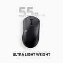 Pulsar Gaming Gears X3 Wireless Gaming Mouse, Ultra Lightweight (1.94 Oz/55g), Hybrid Ergonomic, Optical Switch, 32000 DPI, 750 IPS, XS-1 Sensor, 8k C