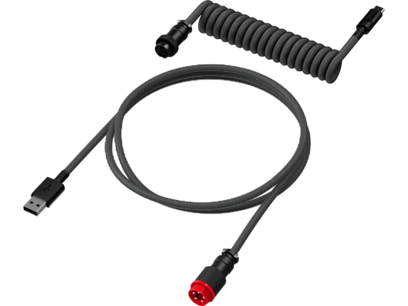 HyperX USB-C Coiled Cable Gray-Black