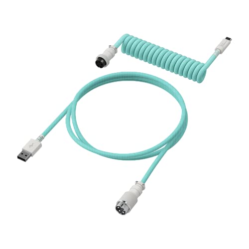 HyperX USB-C Coiled Cable Light Green-White