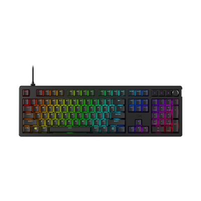 HyperX - Alloy Rise Full-size Wired Mechanical Linear Switch Gaming Keyboard with RGB Lighting - Black