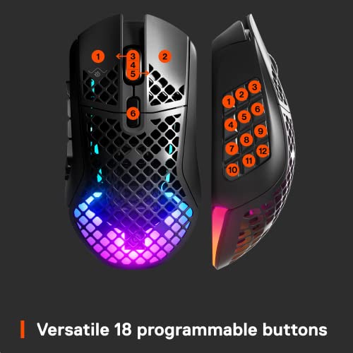 SteelSeries Aerox 9 Wireless Optical Gaming Mouse - Black