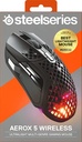 SteelSeries Aerox 5 Wireless Ergonomic Gaming Mouse - Matte Black