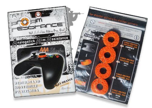 AAA-Shocks (Analogstick Aim Assistance Shock Absorbers): Famous Swiss F.P.S. Controller Add-on - "uggly Orange Infantry" Edition