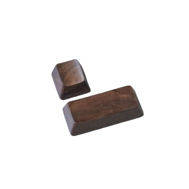 Wooden|Wallnut ESC and Enter Keycap Set (ANSI Layout)
