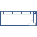 Glorious GMMK PRO Top Frame - Navy Blue