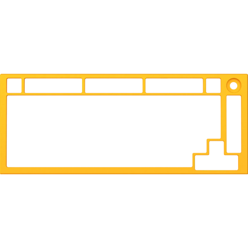 [GLO-ACC-P75-TF-GY] Glorious GMMK PRO Top Frame - Yellow Gold