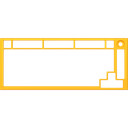 Glorious GMMK PRO Top Frame - Yellow Gold