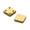 Glorious GMMK - Numpad Blank Badge - Gold