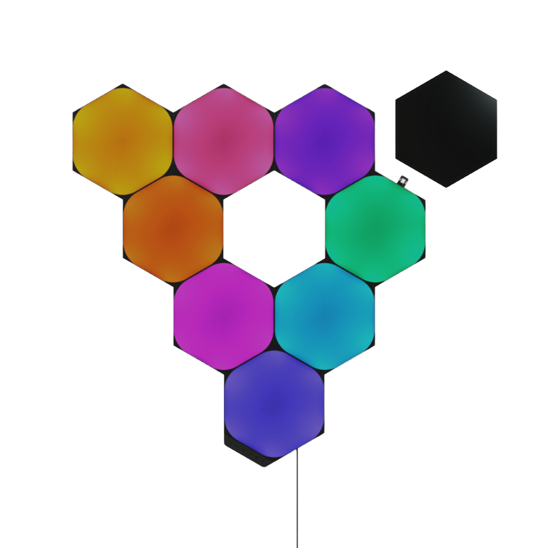 [NL42-0102HX-9PK] Nanoleaf Shapes Black Hexagons Smarter Kit (9 Pack)