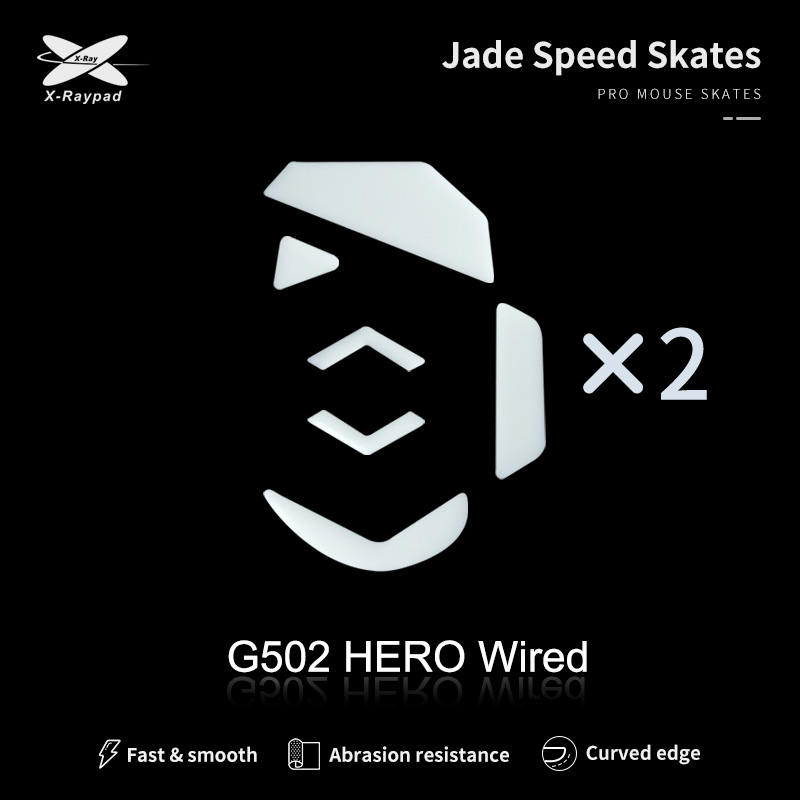 [780854580520] X-raypad Jade Speed Mouse Skates for Logitech G502 Hero Wired