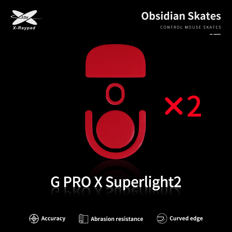 X-raypad Obsidian Skates For G Pro X Superlight 2