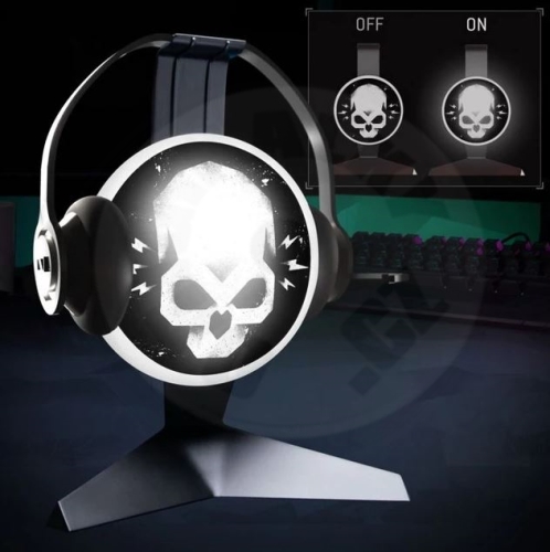 [5055964785345] Headset stand - Call of Duty: Warzone - Skull - Lichtgevend