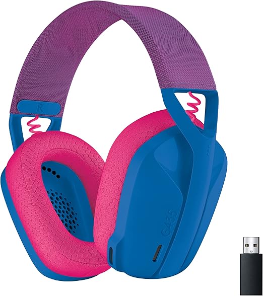 [Logitech G435 Lightspeed - Wireless Gaming Headset - Blauw] Logitech G435 Lightspeed - Wireless Gaming Headset - Blauw/Roze