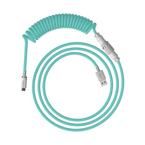HyperX USB-C Coiled Cable Light Green-White