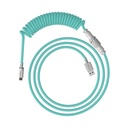 HyperX USB-C Coiled Cable Light Green-White