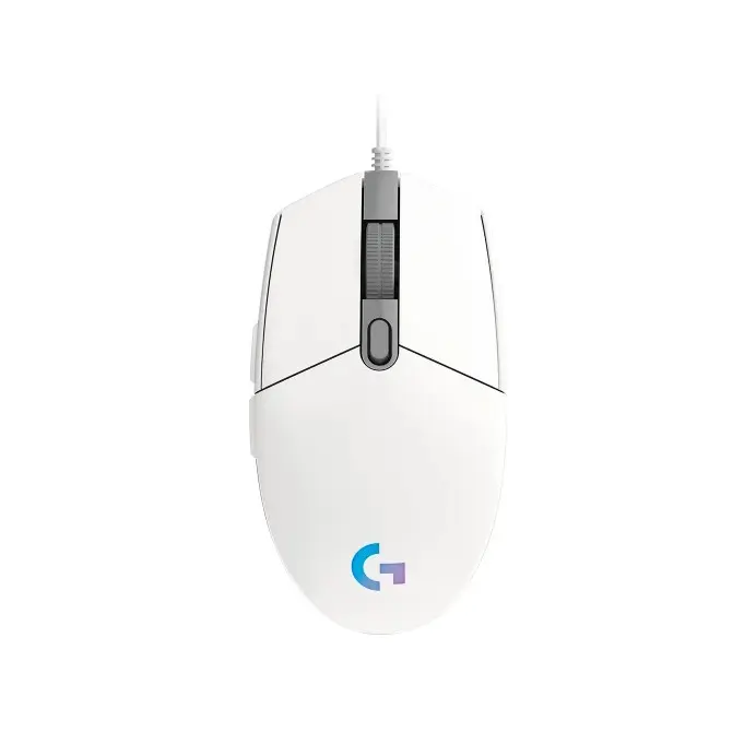 Logitech G102 Mouse LIGHTSYNC Wired - White