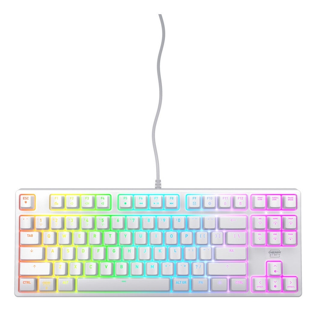 Cherry Xtrfy K4V2 TKL, Qwerty US, Wit