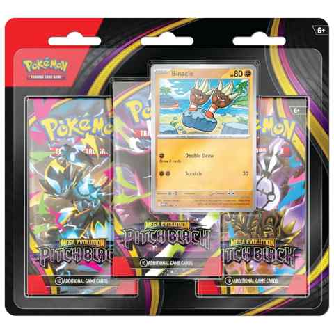 [CTRL-0196214142404] Pokémon TCG Pitch Black 3-pack Blister