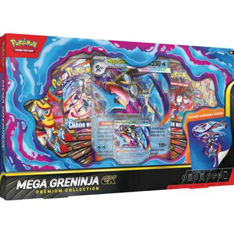 [CTRL-0196214141957] Pokémon TCG Mega Greninja ex Premium Collection Box