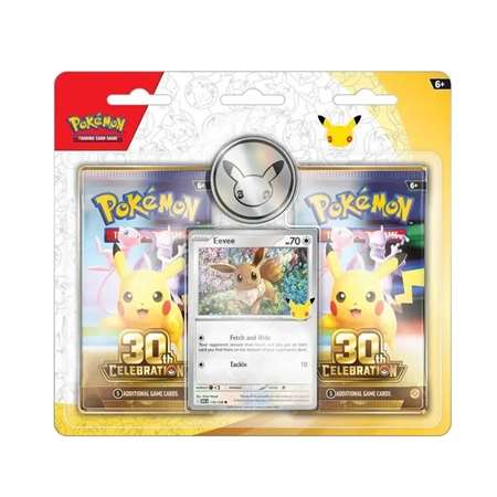[CTRL-PKM30-EEVEE2PK] Pokémon TCG: 30th Celebration Eevee 2-Pack Blister