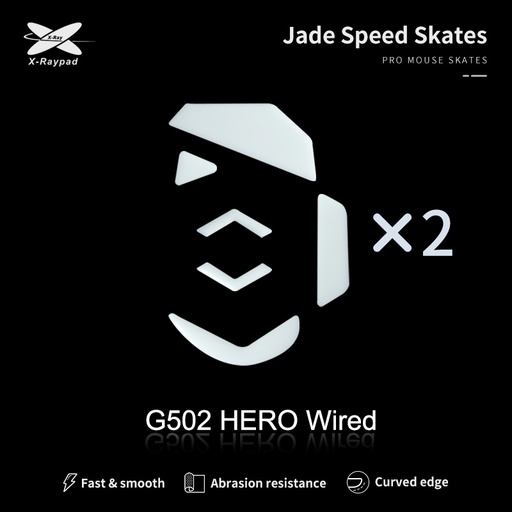 Open but new - Jade Speed Mouse Skates for Logitech G502 Hero Wired - 1 set